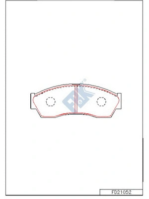Brake Pad Set, disc brake (FD21052)
