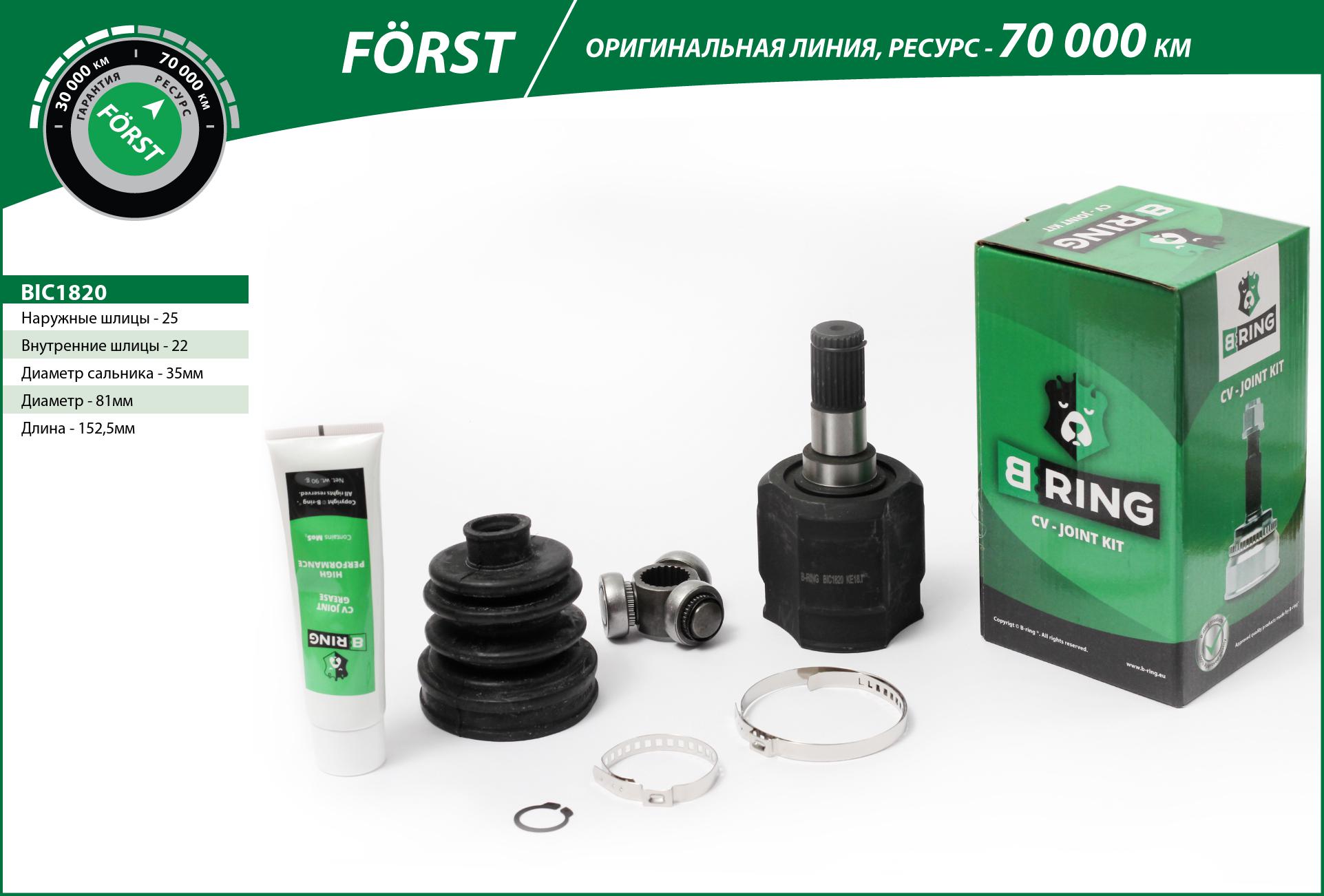 Joint Kit, drive shaft (BIC1820)
