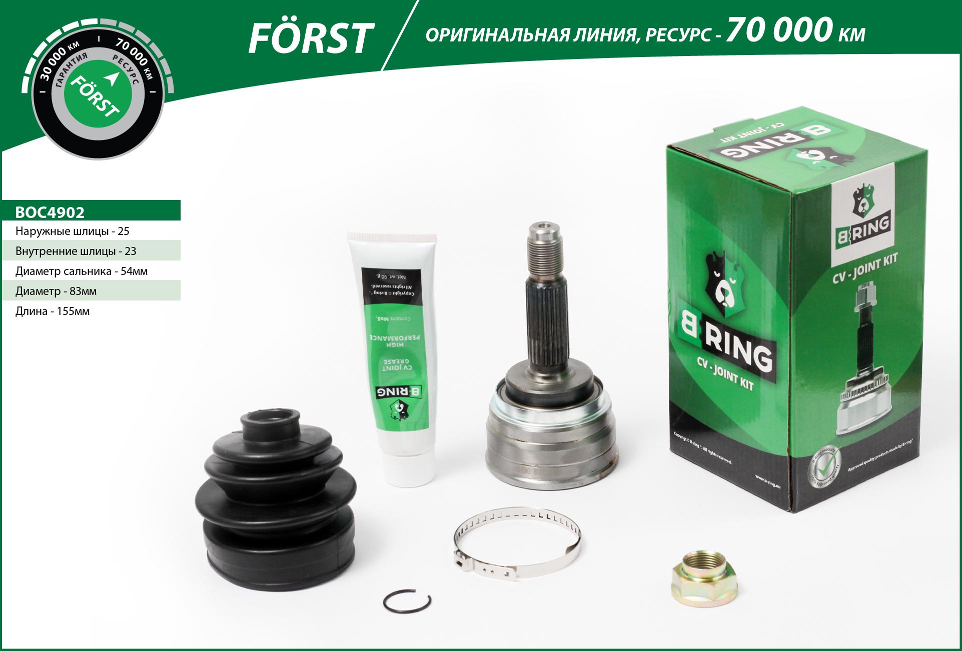 Joint Kit, drive shaft (BOC4902)
