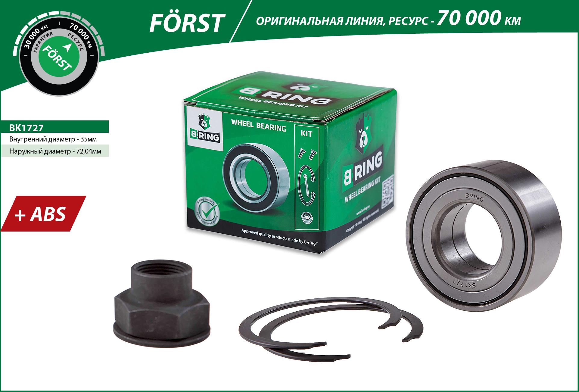 Wheel Bearing Kit (BK1727)