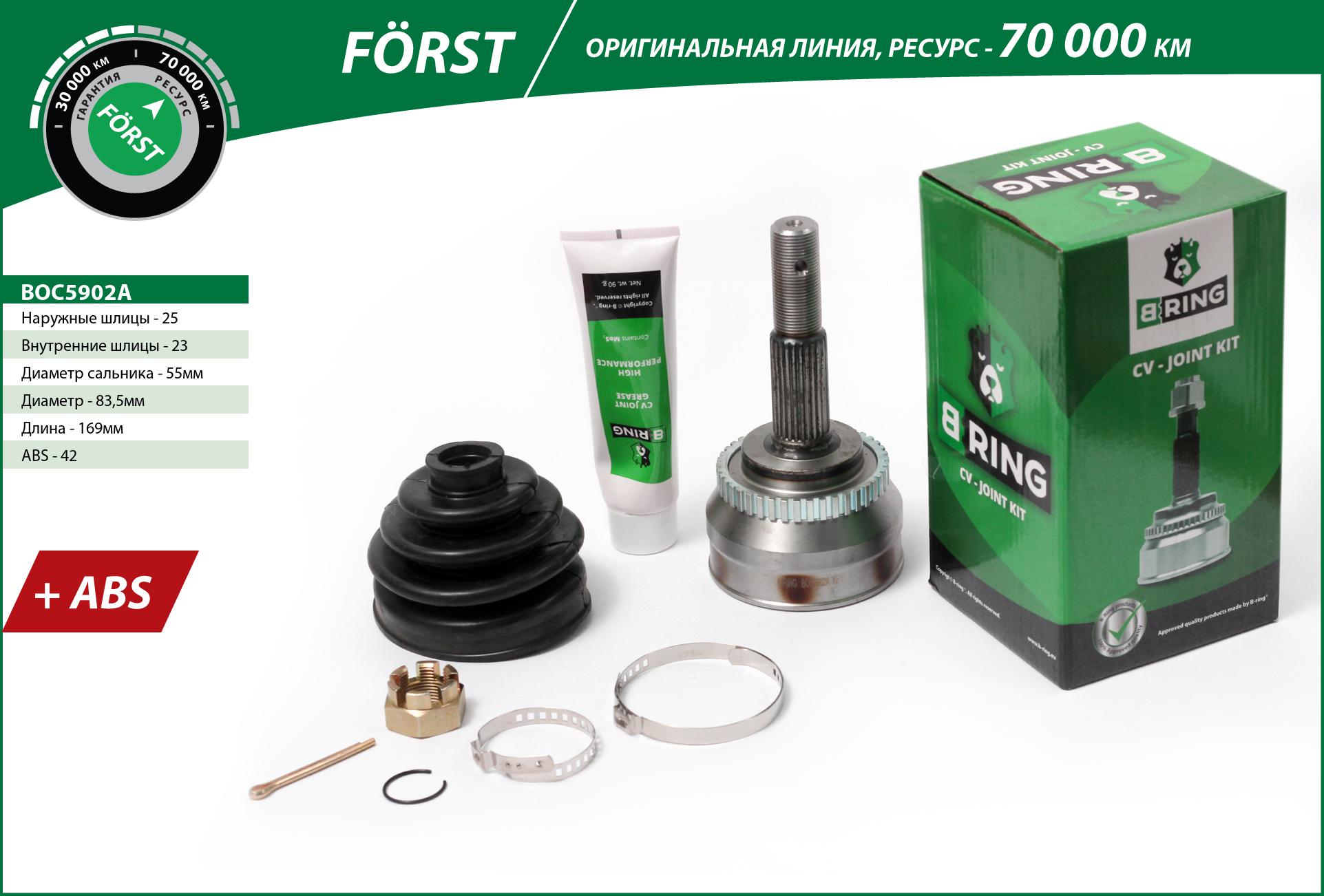 Joint Kit, drive shaft (BOC5902A)