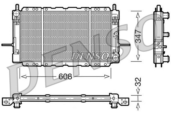 Radiator, engine cooling (DRM10085)