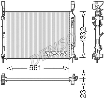 Radiator, engine cooling (DRM23042)