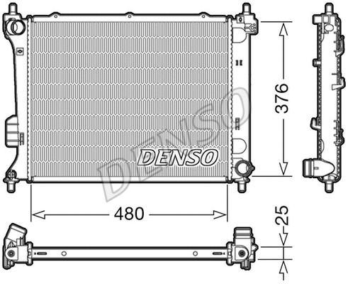 Radiator, engine cooling (DRM41011)