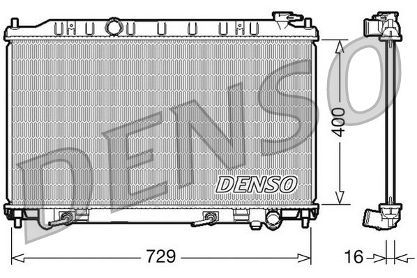 Radiator, engine cooling (DRM46033)