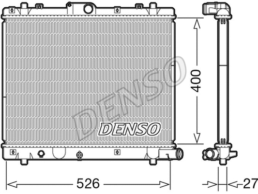 Radiator, engine cooling (DRM47036)