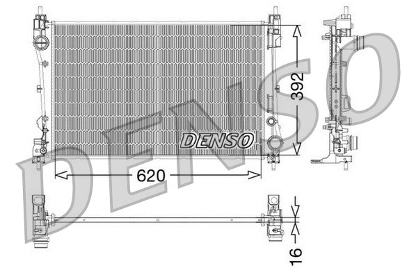 Radiator, engine cooling (DRM09115)