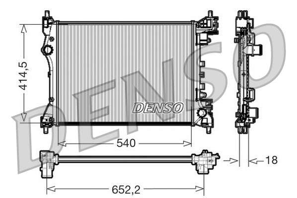 Radiator, engine cooling (DRM01005)