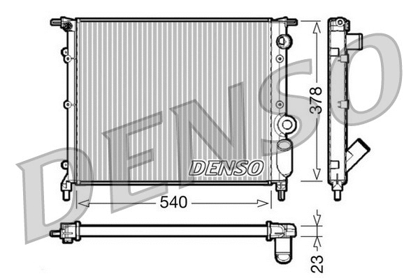 Radiator, engine cooling (DRM23028)
