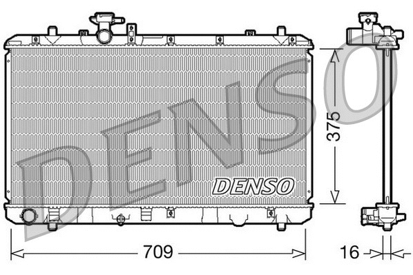 Radiator, engine cooling (DRM47023)