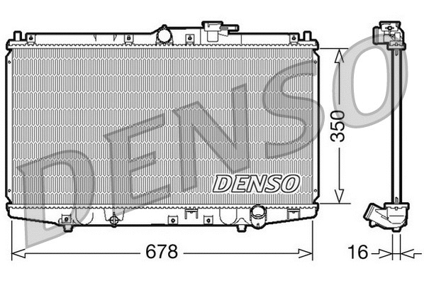 Radiator, engine cooling (DRM40021)