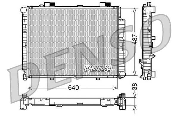 Radiator, engine cooling (DRM17085)