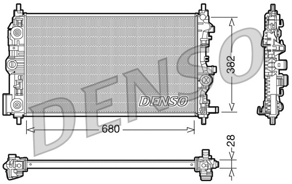 Radiator, engine cooling (DRM20009)