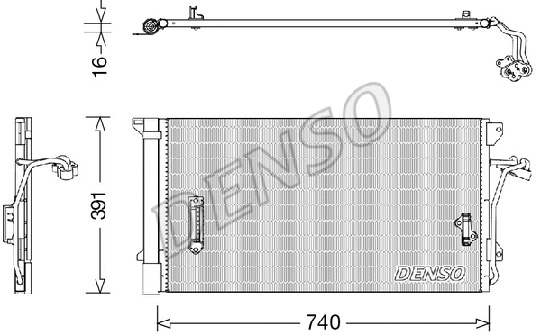 Condenser, air conditioning (DCN02027)