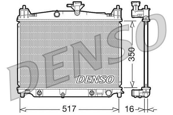 Radiator, engine cooling (DRM44019)