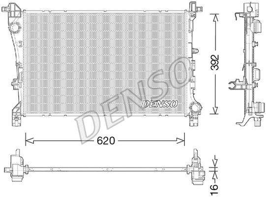 Radiator, engine cooling (DRM09046)