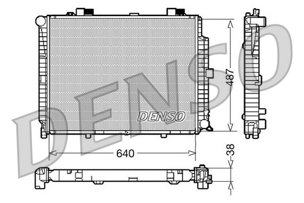 Radiator, engine cooling (DRM17086)