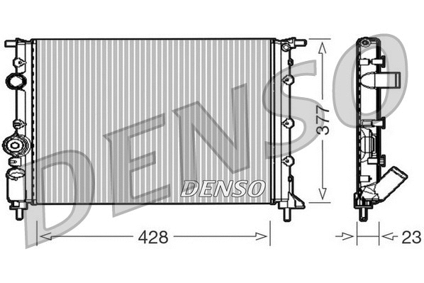 Radiator, engine cooling (DRM23008)
