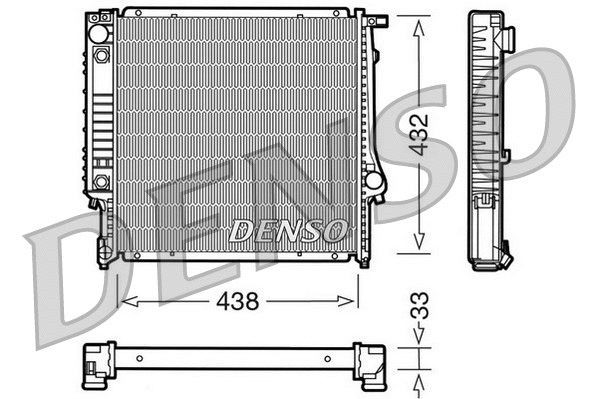 Radiator, engine cooling (DRM05021)