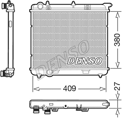 Radiator, engine cooling (DRM21024)