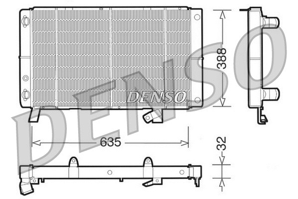 Radiator, engine cooling (DRM21074)