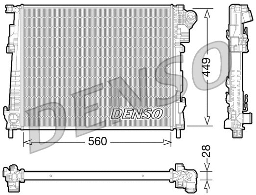 Radiator, engine cooling (DRM23094)