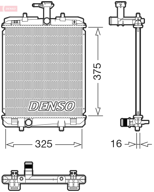 Radiator, engine cooling (DRM07063)