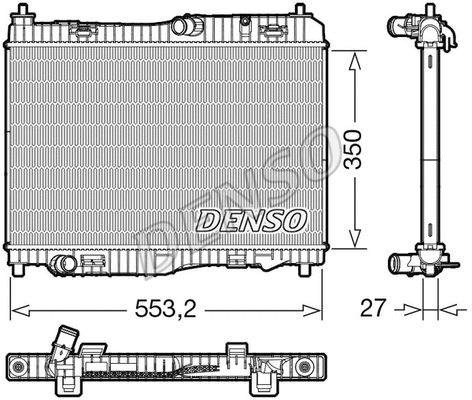 Radiator, engine cooling (DRM10116)