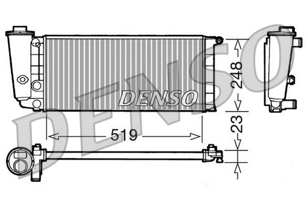 Radiator, engine cooling (DRM09080)