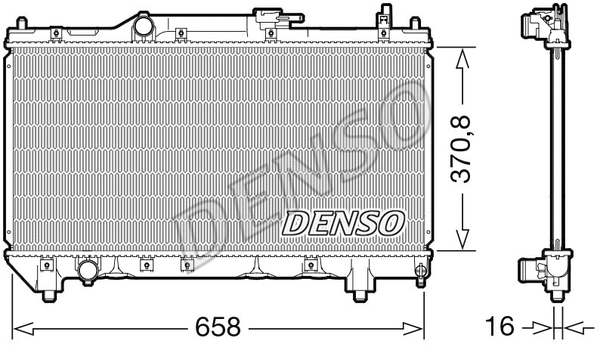 Radiator, engine cooling (DRM50117)