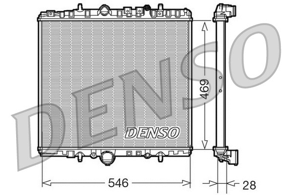 Radiator, engine cooling (DRM07061)