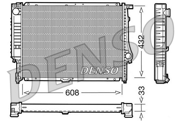 Radiator, engine cooling (DRM05052)