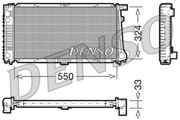 Radiator, engine cooling (DRM05058)