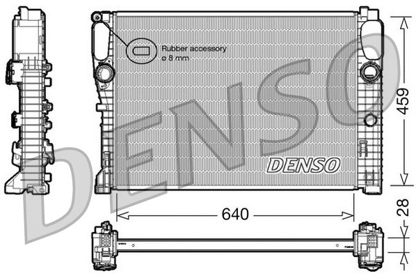 Radiator, engine cooling (DRM17042)