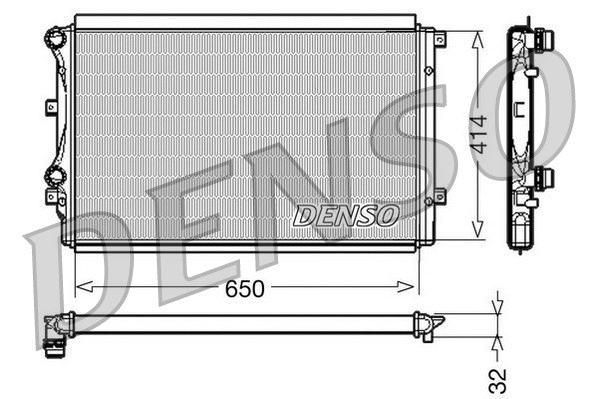 Radiator, engine cooling (DRM32015)