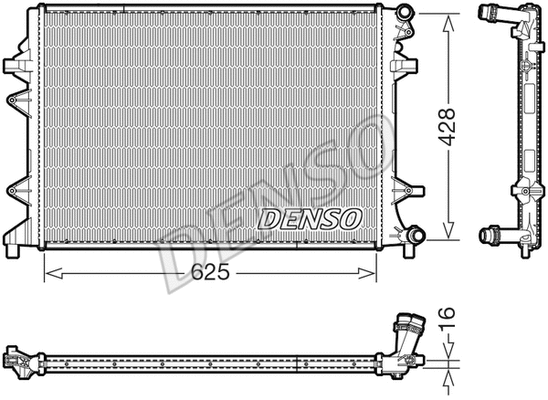 Radiator, engine cooling (DRM32054)