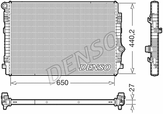 Radiator, engine cooling (DRM02046)