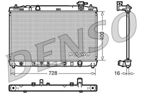 Radiator, engine cooling (DRM50041)