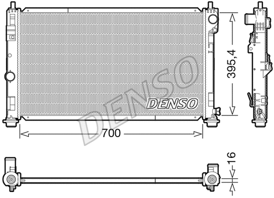 Radiator, engine cooling (DRM06039)