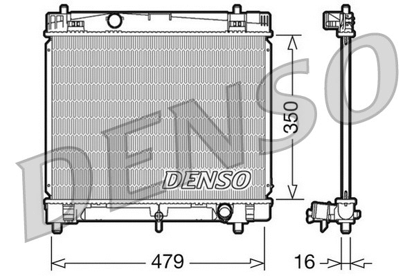 Radiator, engine cooling (DRM50008)