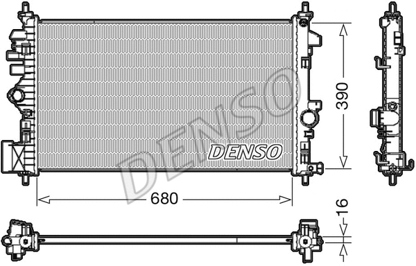 Radiator, engine cooling (DRM20110)
