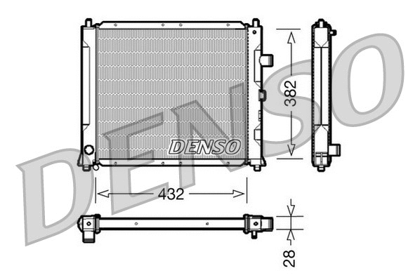 Radiator, engine cooling (DRM24013)