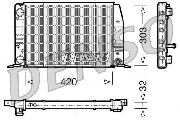 Radiator, engine cooling (DRM02012)