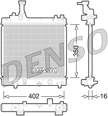 Radiator, engine cooling (DRM47026)