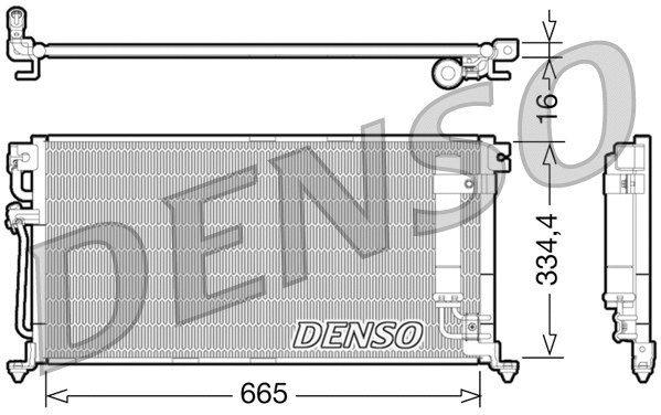 Condenser, air conditioning (DCN45003)