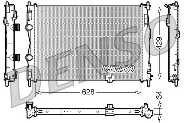 Radiator, engine cooling (DRM46017)