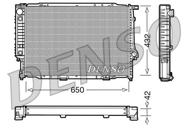 Radiator, engine cooling (DRM05057)