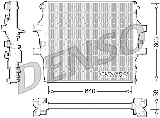 Radiator, engine cooling (DRM12009)