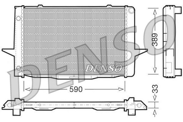 Radiator, engine cooling (DRM33041)