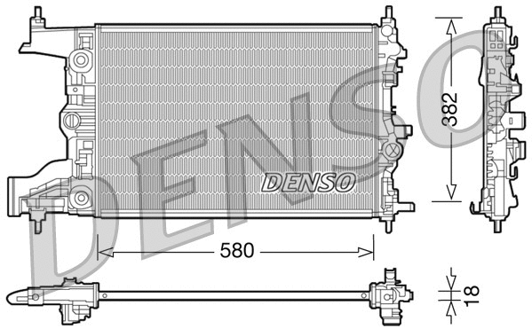 Radiator, engine cooling (DRM20099)